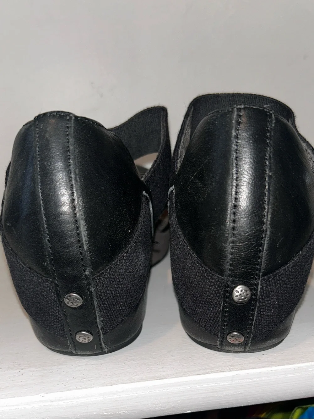 OTBT Black Platform Mary Jane Heels with Elastic Strap